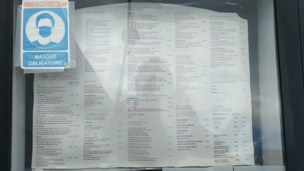 Menu_Pub Brasserie Le Village_Fontenay-sous-Bois_image_4