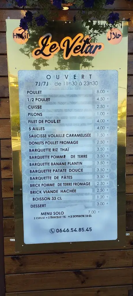 Menu_Le Velar_Fontenay-sous-Bois_image_1