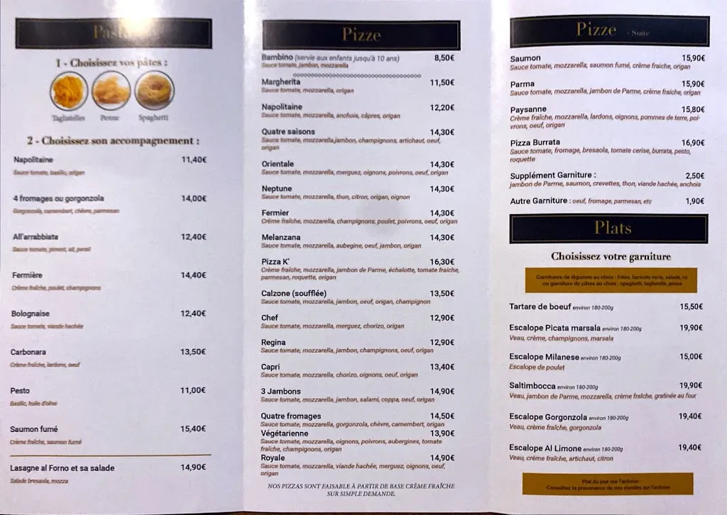 Menu_K Bar Pizza_Fontenay-sous-Bois_image_1