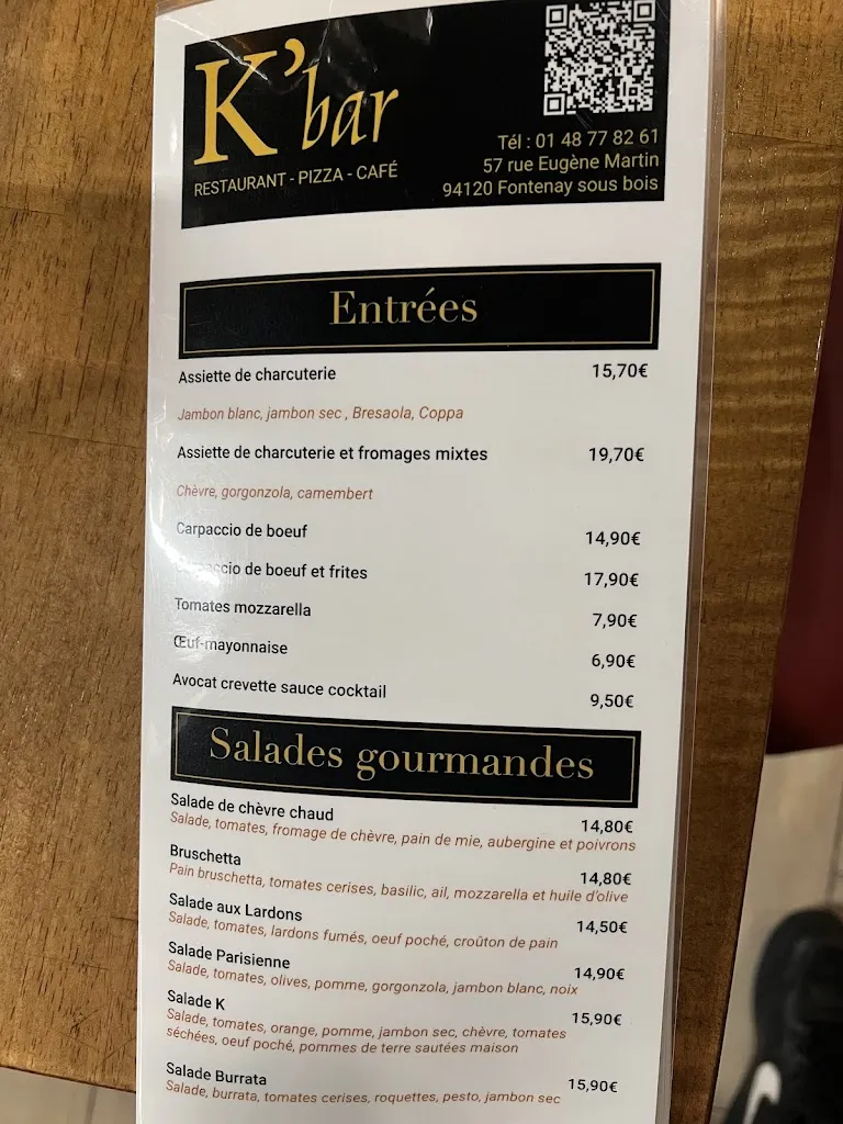Menu_K Bar Pizza_Fontenay-sous-Bois_image_2