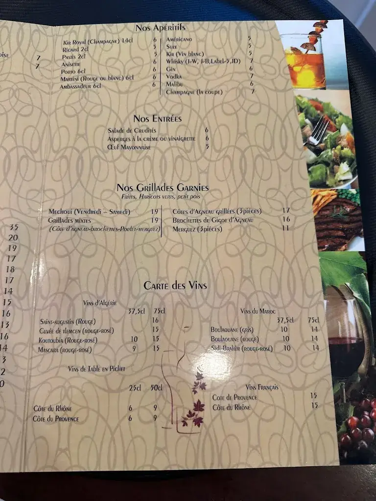 Menu_La Couscoussière de Fontenay_Fontenay-sous-Bois_image_2