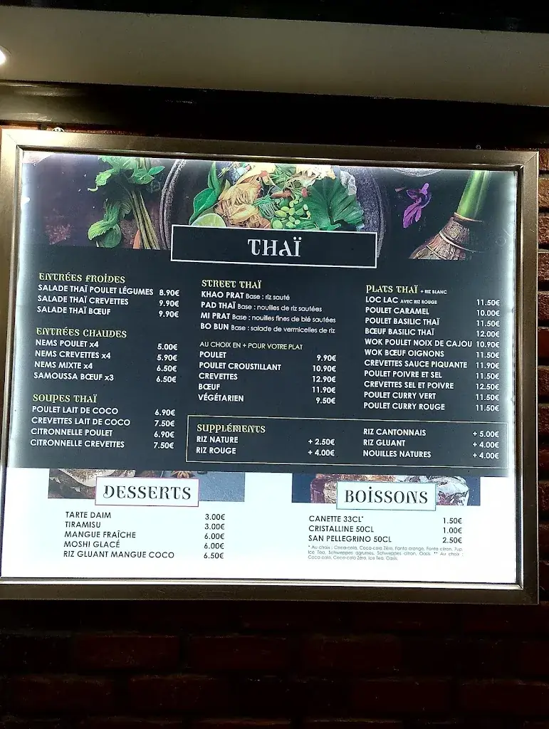 Menu_Restaurant L’ Alora_Fontenay-sous-Bois_image_2