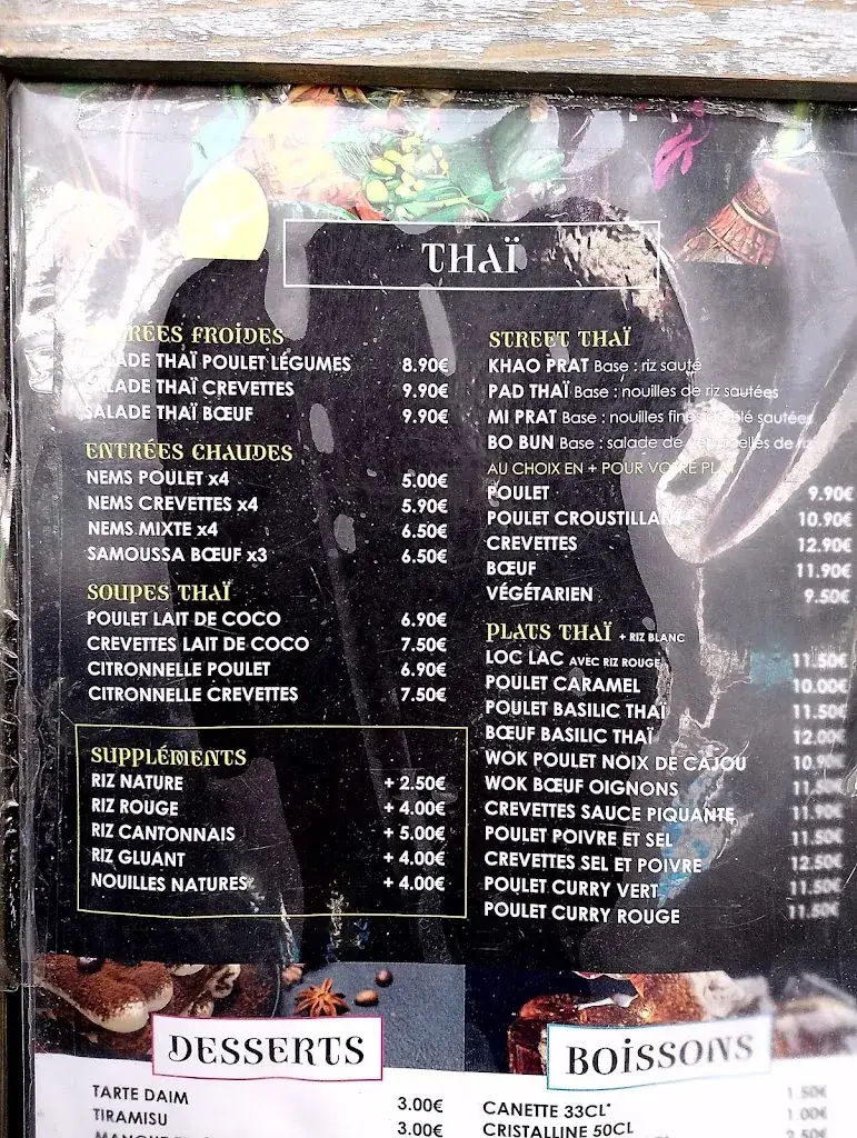 Menu_Restaurant L’ Alora_Fontenay-sous-Bois_image_3