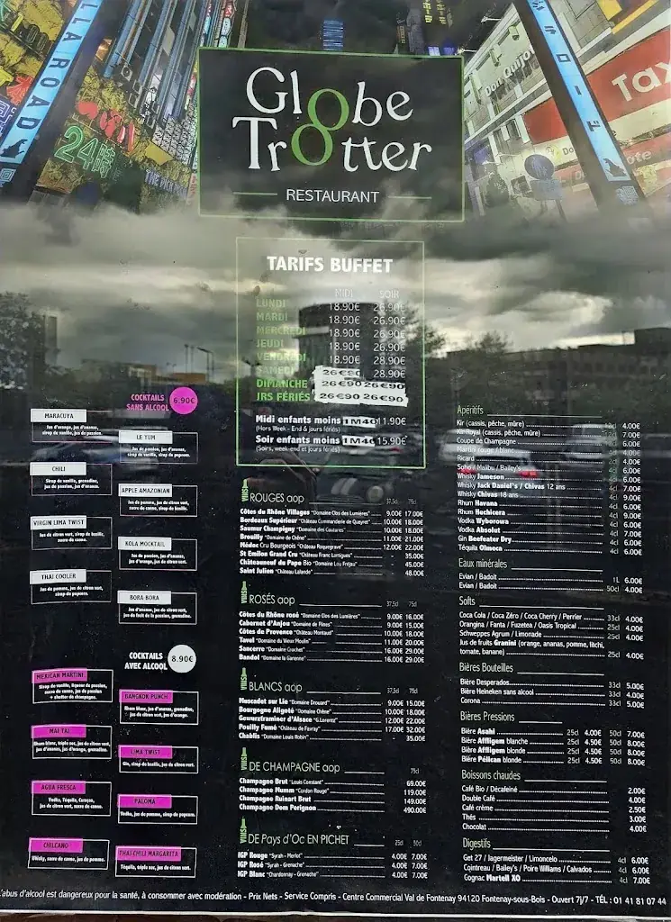 Menu_Globe trotter fontenay sous bois_Fontenay-sous-Bois_image_1