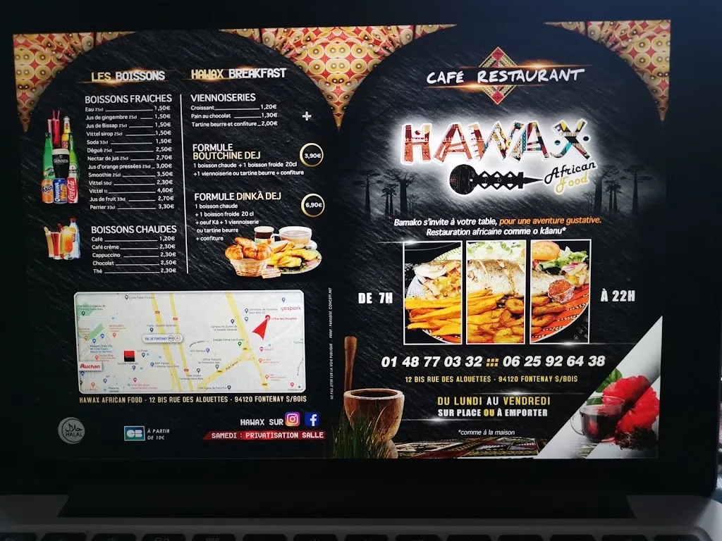 Menu_Hawax african food_Fontenay-sous-Bois_image_1