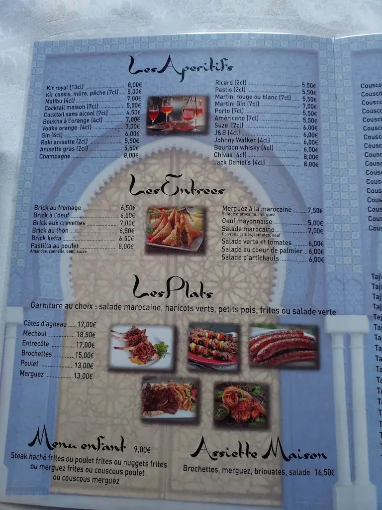 Menu_Restaurant La Mamounia_Mantes-la-Ville_imagen_1