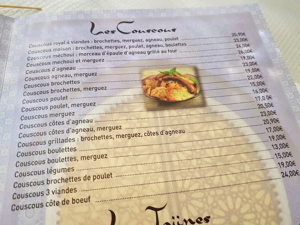 Menu_Restaurant La Mamounia_Mantes-la-Ville_imagen_2