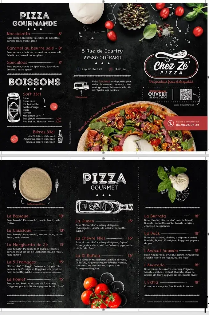 Menu_Chez Zé_Houssaye-en-Brie_image_1