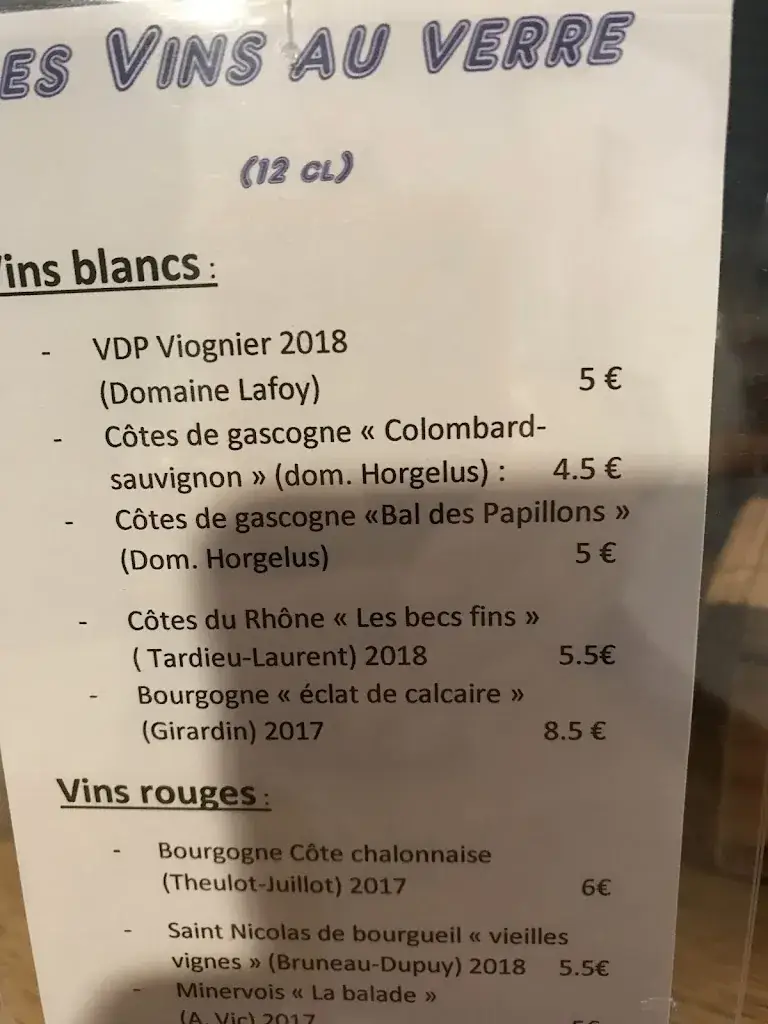 Menu_La Table du 20_Eybens_image_1