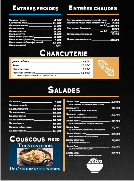 Menu_Pizzeria Grill Carlo_Guignes_image_1