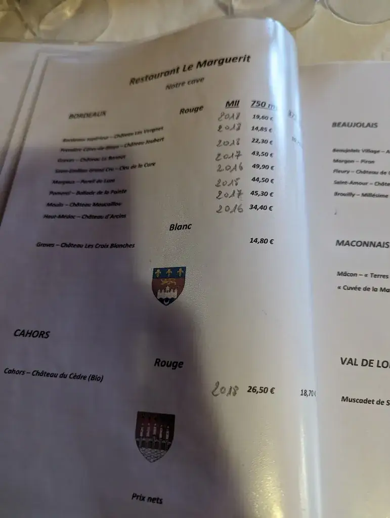 Menü_Restaurant Le Marguerit_Gretz-Armainvilliers_Bild_3