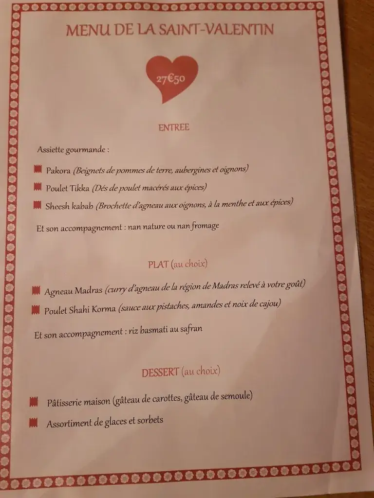 Menu_Comptoir des Indes_Tournan-en-Brie_immagine_2