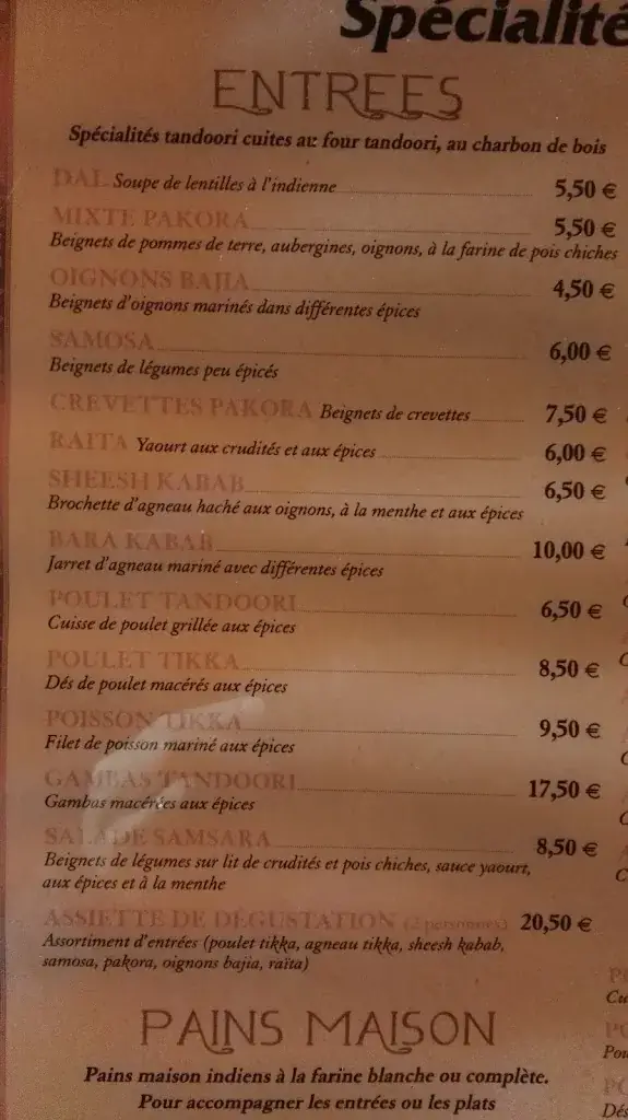 Menu_Comptoir des Indes_Tournan-en-Brie_immagine_3