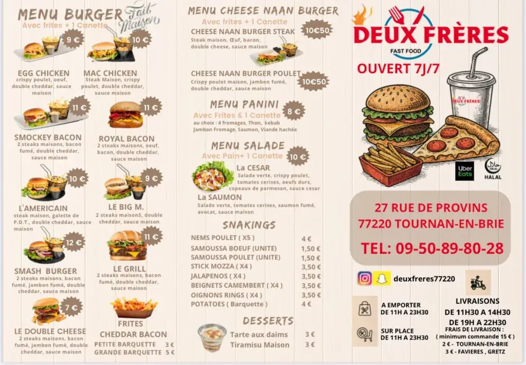 Menu_Deux Frères Tournan_Tournan-en-Brie_image_2