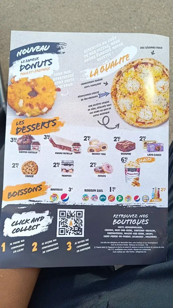 Menu_Dream's Pizza Gretz Armainvilliers_Gretz-Armainvilliers_image_1