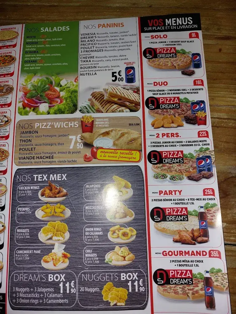 Menu_Dream's Pizza Gretz Armainvilliers_Gretz-Armainvilliers_image_4