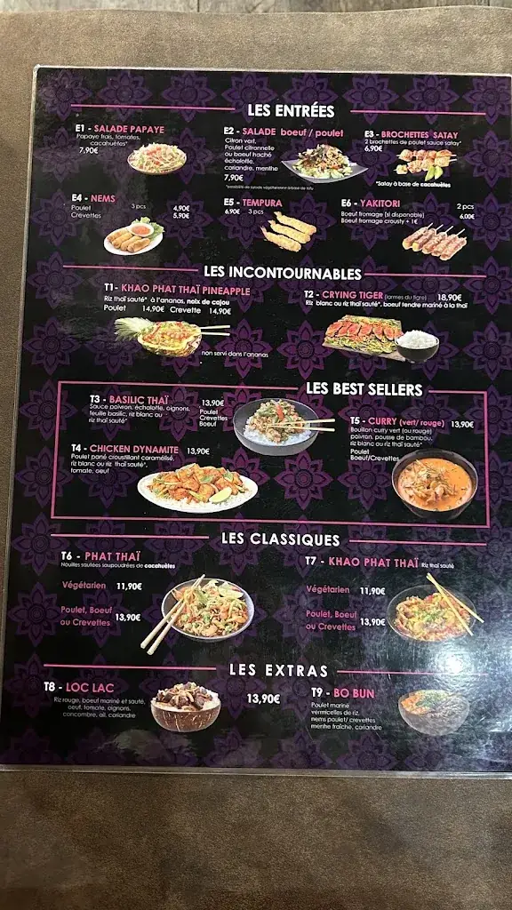 Menu_Thaï Corner Gennevilliers_Gennevilliers_image_1