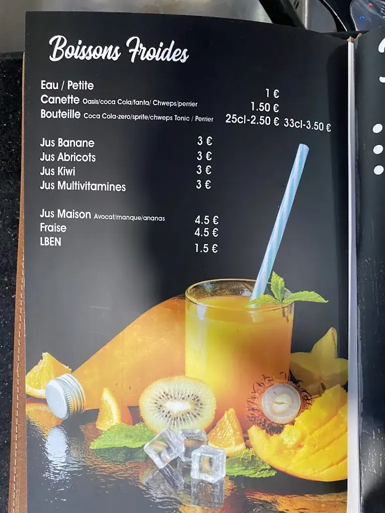 Menu_Cafe Restaurant La Belle Vue_Gennevilliers_image_1