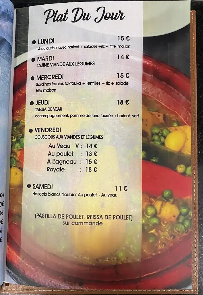 Menu_Cafe Restaurant La Belle Vue_Gennevilliers_image_3