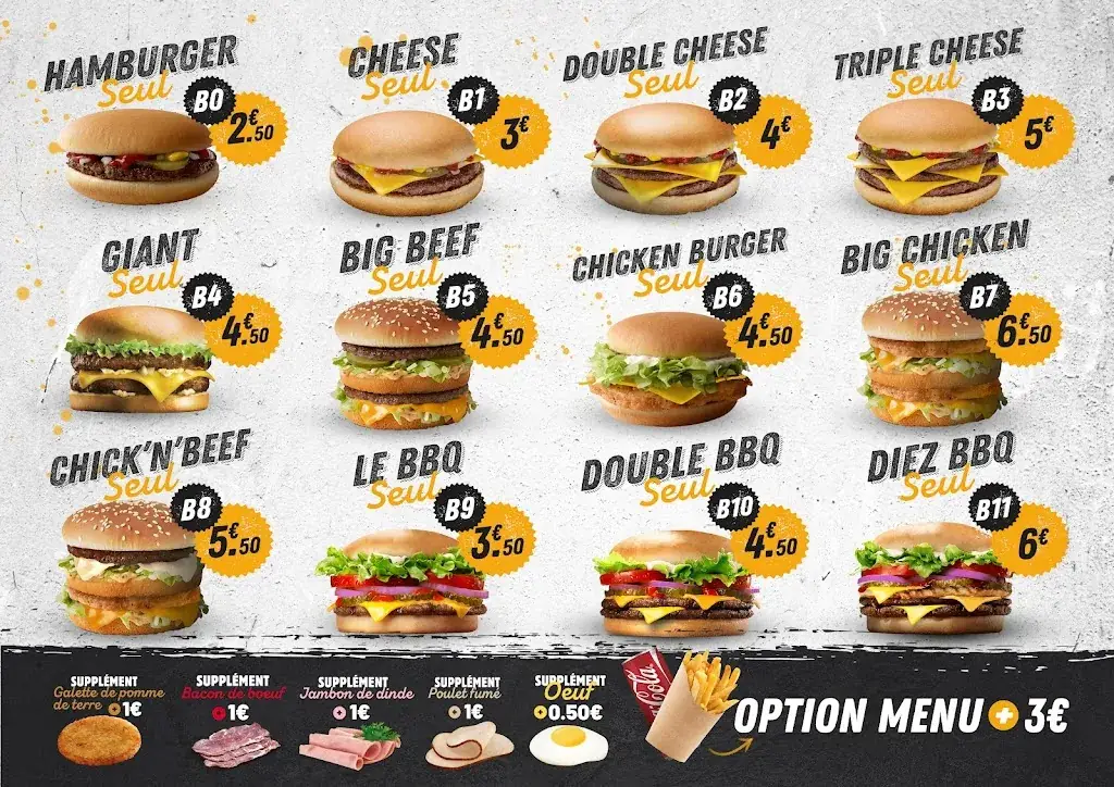 Menu_Original Diez Burger_Gennevilliers_image_1