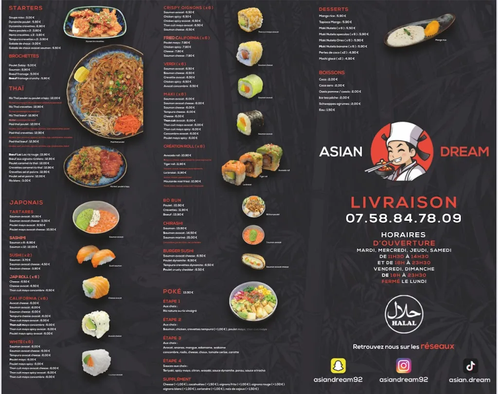 Menu_Asian dream_Gennevilliers_immagine_2
