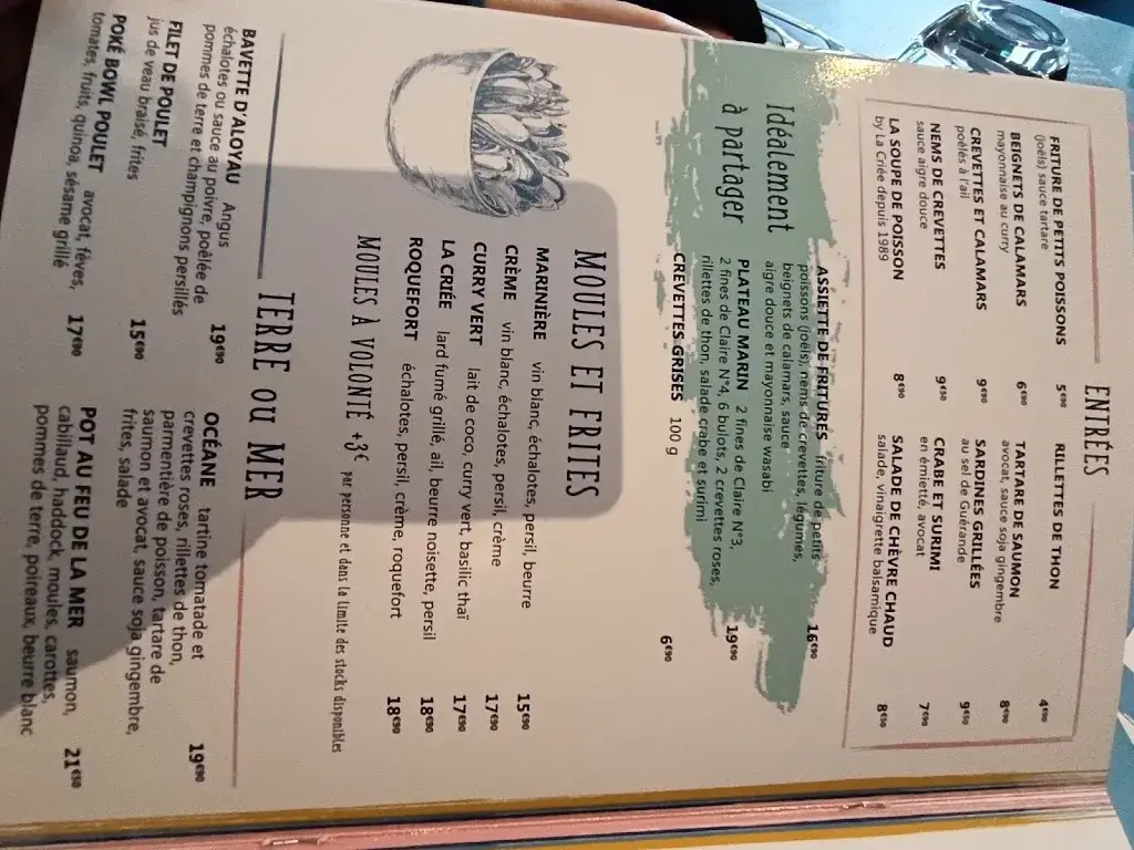 Menu_La Criée Gennevilliers_Gennevilliers_image_3