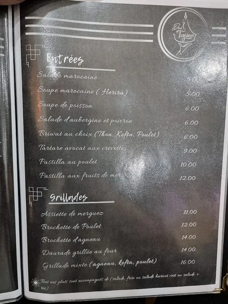 Menu_Dar Tajine_Gennevilliers_image_2