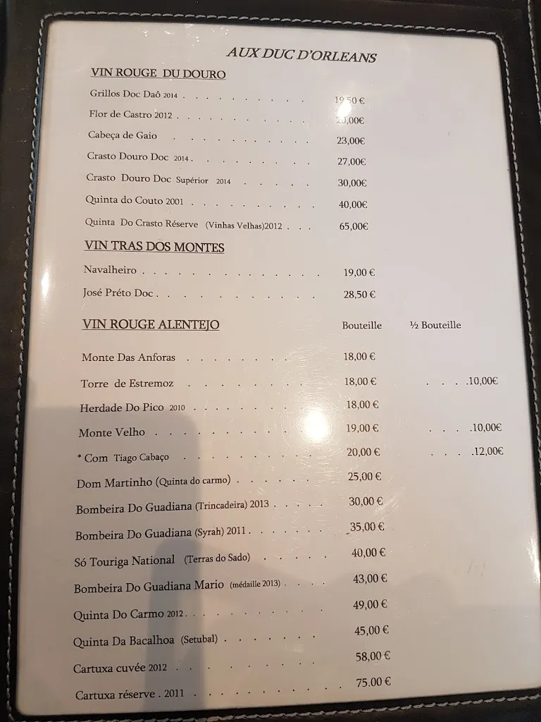 Menu_Aux Ducs d'Orléans_Gentilly_image_1