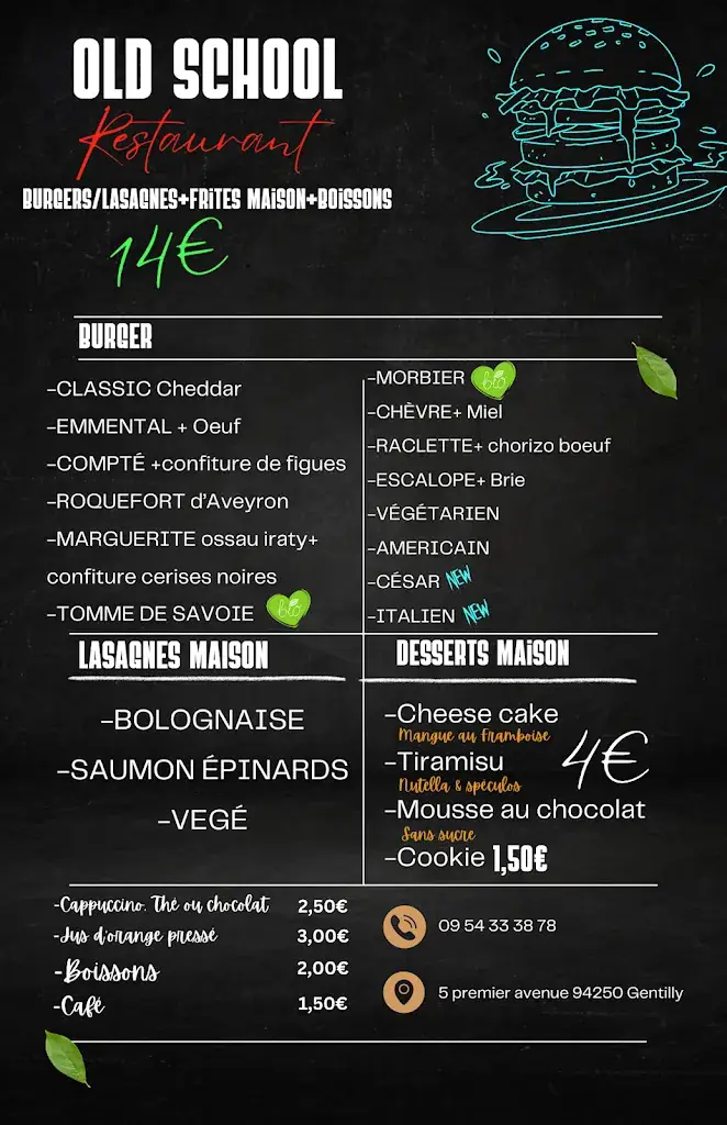 Menu_Old School_Gentilly_image_1