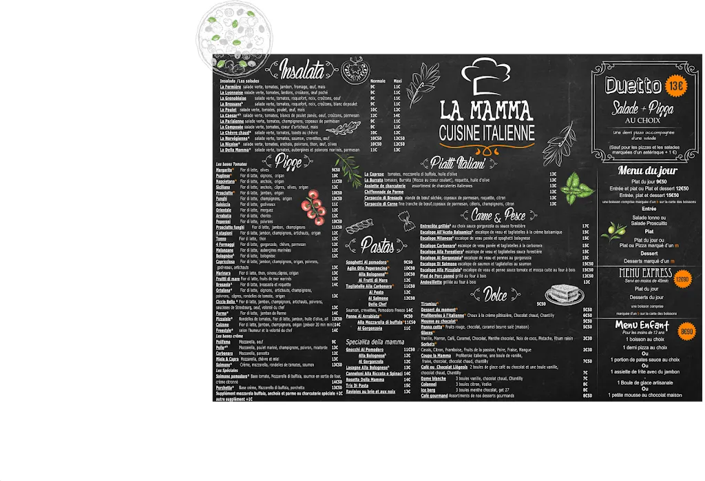 Menu_La Mamma_Grigny-sur-Rhône_immagine_1