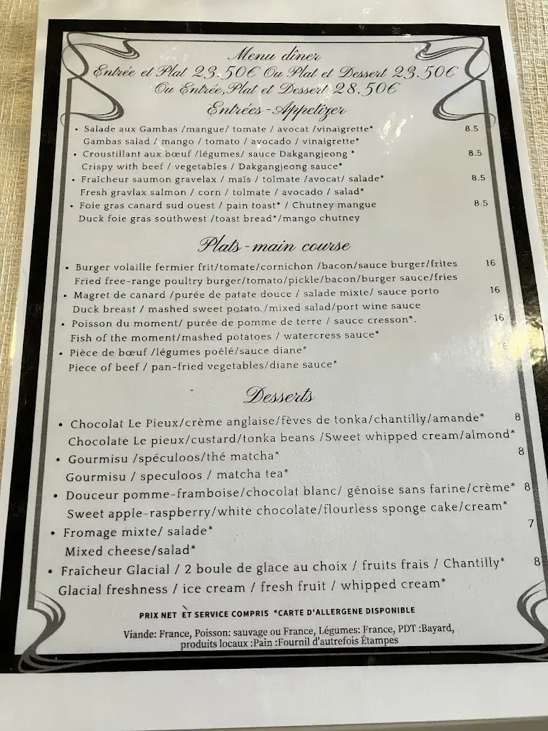 Menu_Restaurant LE PIEUX_Étampes_image_3
