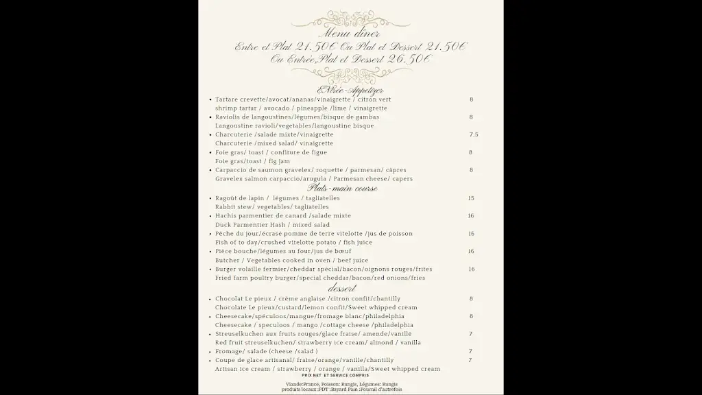 Menu_Restaurant LE PIEUX_Étampes_image_4