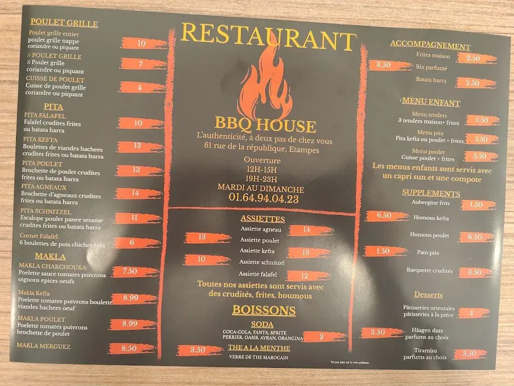 Menu_BBQ HOUSE 🥙🥙🥙_Étampes_image_2