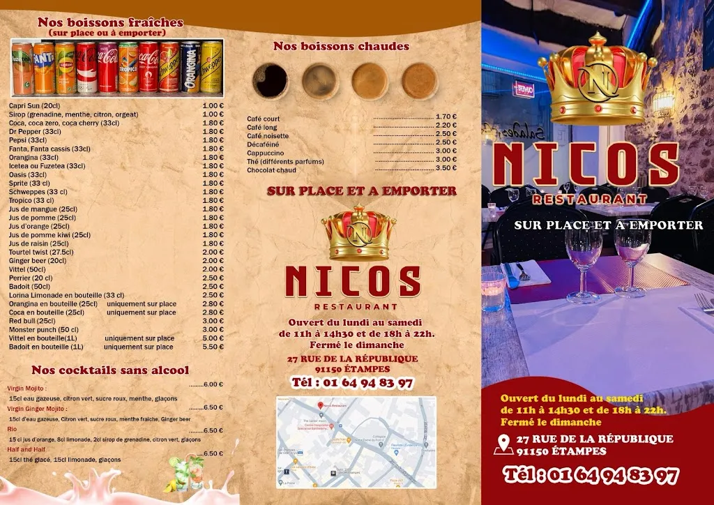 Menu_Nicos Restaurant_Étampes_image_3