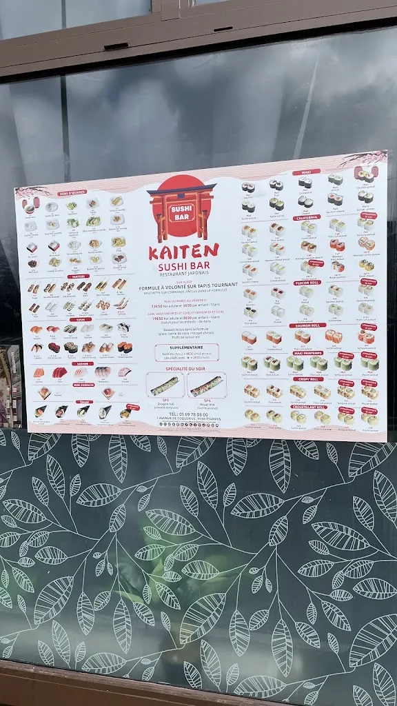 Menu_Kaiten Sushi Restaurant Japonais_Étampes_image_4