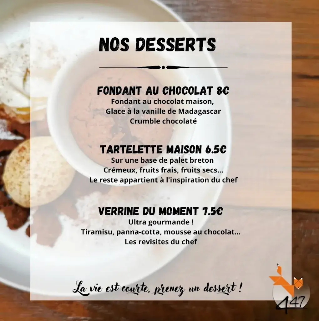 Menu_4'47 Restaurant bar lounge_Doussard_image_3