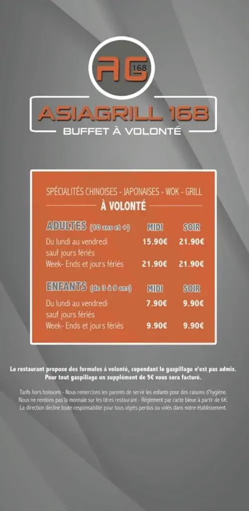 Menu_AsiaGrill 168_Herblay-sur-Seine_image_1