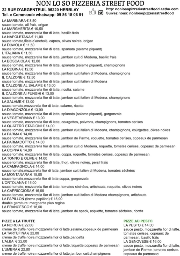 Menu_Non lo so Pizzeria Street Food_Herblay-sur-Seine_image_3