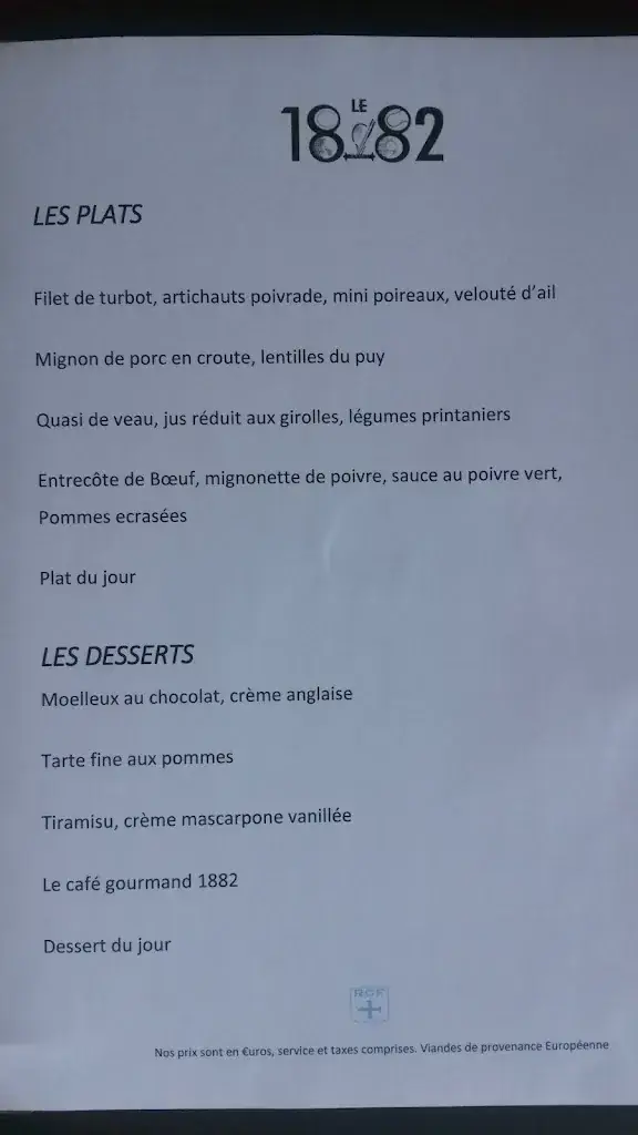 Menu_Le 1882 - Restaurant du Golf de la Boulie_Jouy-en-Josas_image_3