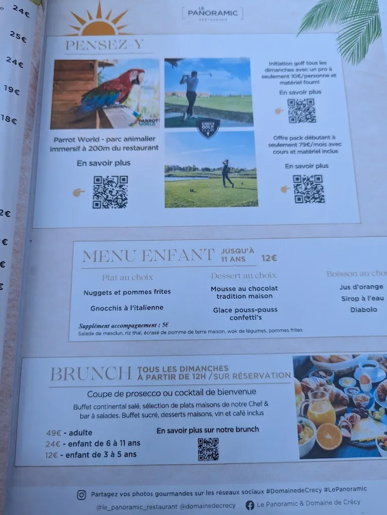 Menü_Restaurant Le Panoramic_Crécy-la-Chapelle_Bild_4