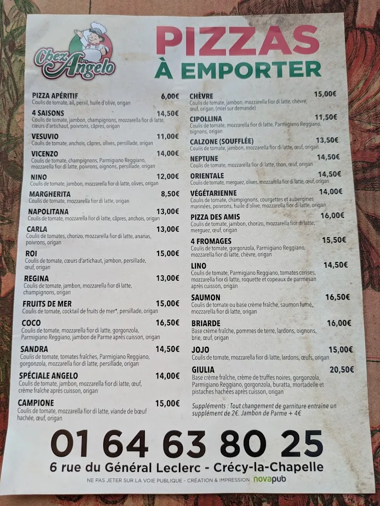 Menu_Pizzeria Chez Angelo_Crécy-la-Chapelle_immagine_1