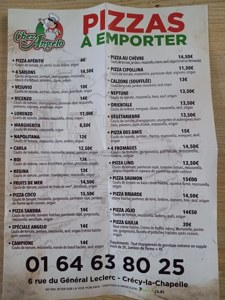 Menu_Pizzeria Chez Angelo_Crécy-la-Chapelle_immagine_2