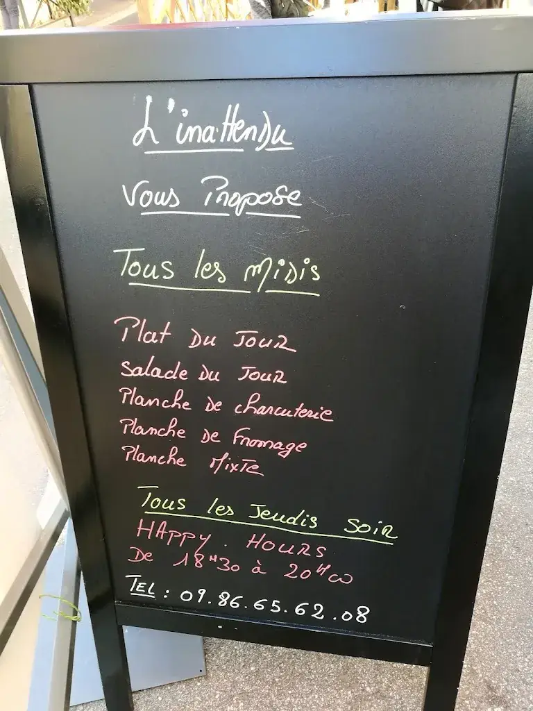 Menu_L'Inattendu (Meulan-en-Yvelines)_Meulan-en-Yvelines_image_1