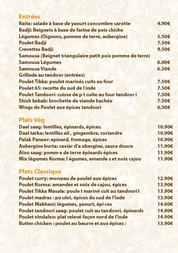Menu_Velan Vitias Restaurant Indien_Meulan-en-Yvelines_image_3