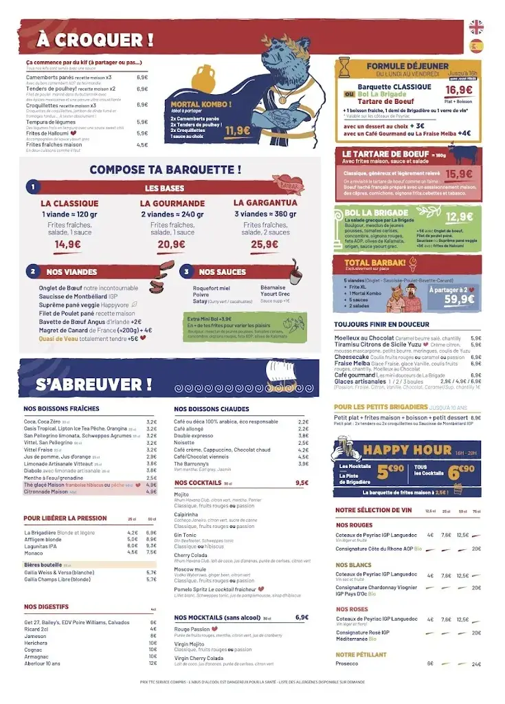 Menu_La Brigade - La Défense_Puteaux_image_1