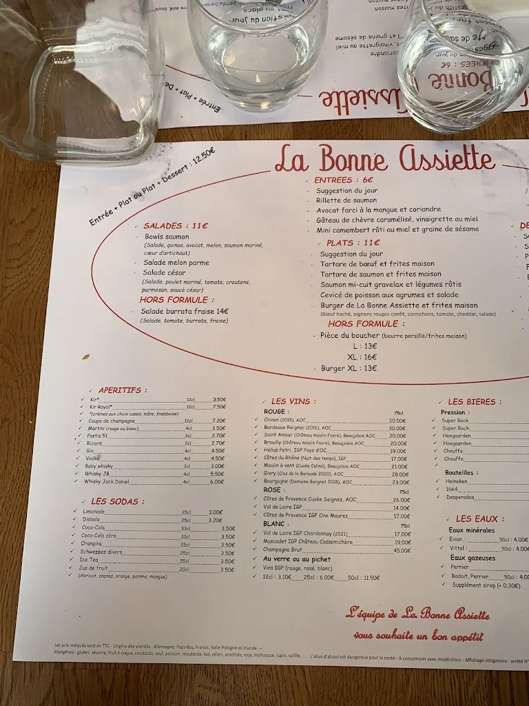 Menu_La Bonne Assiette_Ivry-sur-Seine_image_2
