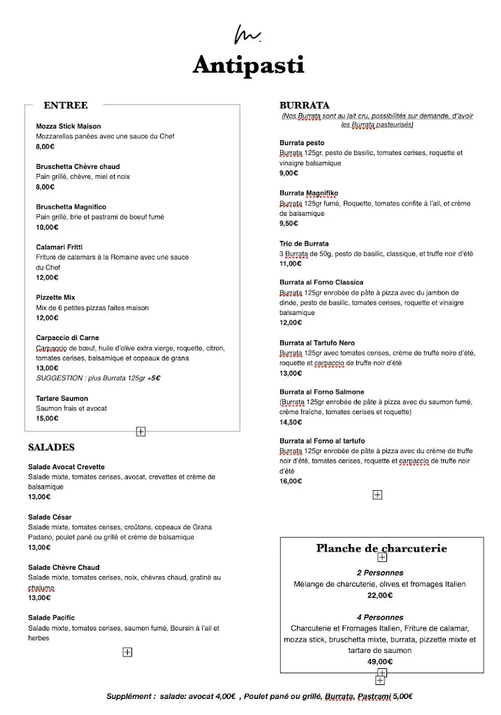 Menu_Magnifiko – Restaurant italien à Ivry-sur-Seine_Ivry-sur-Seine_image_2
