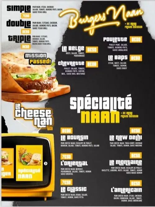 Menu_LE CHEESE NAN - Ivry-sur-Seine_Ivry-sur-Seine_image_1