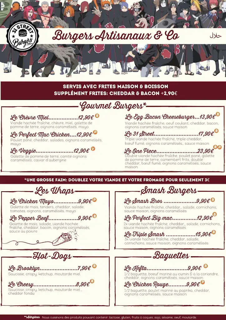 Menu_31 STREET BURGERS - 94200 IVRY_Ivry-sur-Seine_image_1