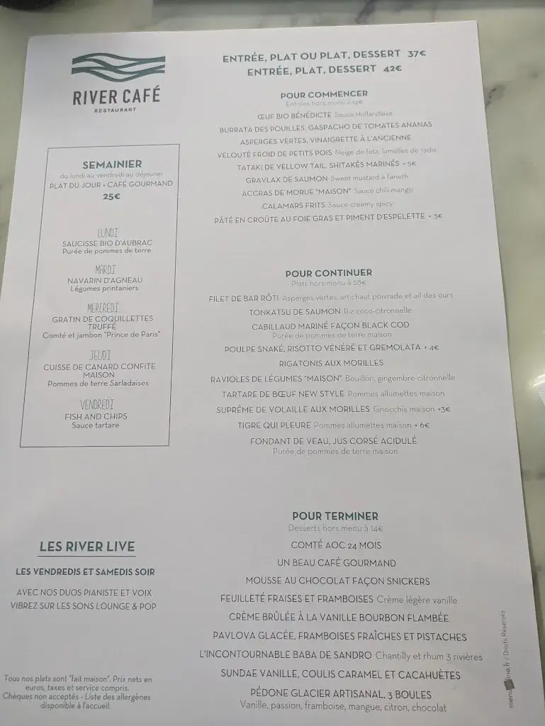 Menu_River Café_Issy-les-Moulineaux_image_1